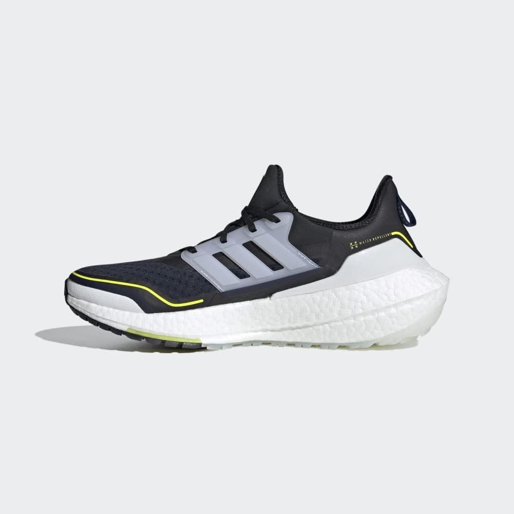 imageadidas Mens Ultraboost 21 ShoesLegend InkCrystal WhiteAcid Yellow