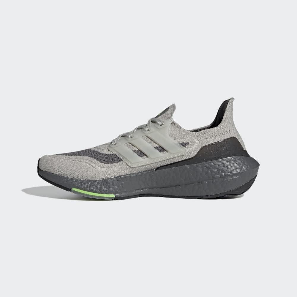 imageadidas Mens Ultraboost 21 ShoesMetal GreyMetal GreySignal Green