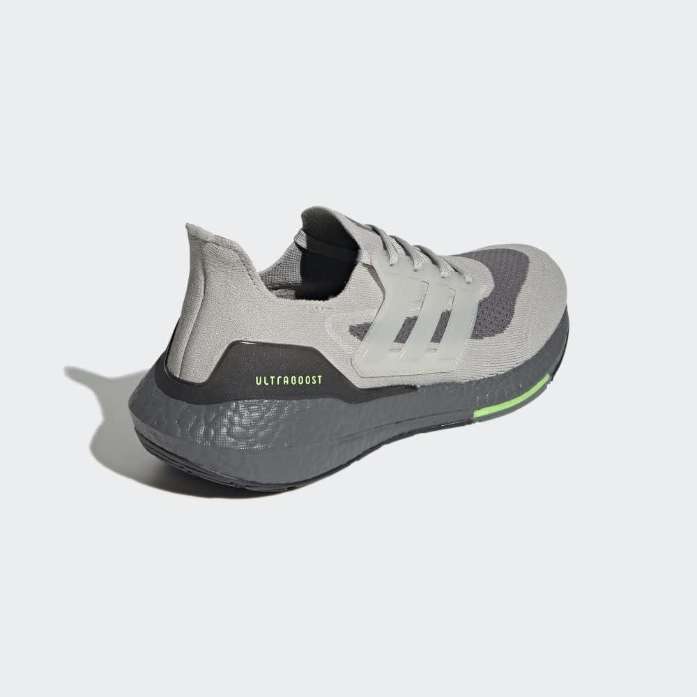 imageadidas Mens Ultraboost 21 ShoesMetal GreyMetal GreySignal Green