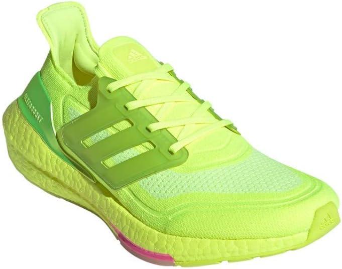 imageadidas Mens Ultraboost 21 ShoesSolar Yellow Solar Yellow Screaming Pink