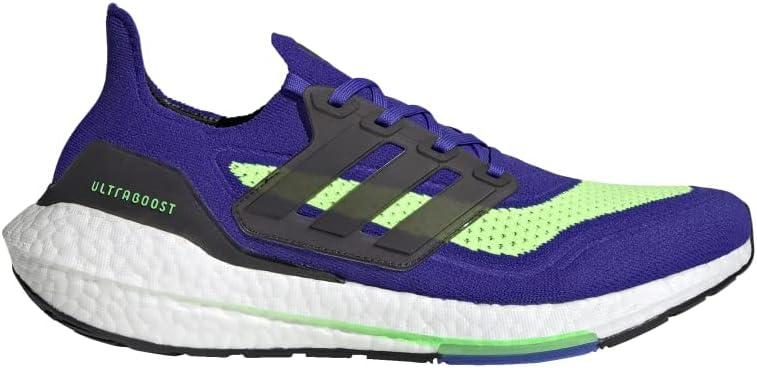 imageadidas Mens Ultraboost 21 ShoesSonic InkBlackScreaming Green