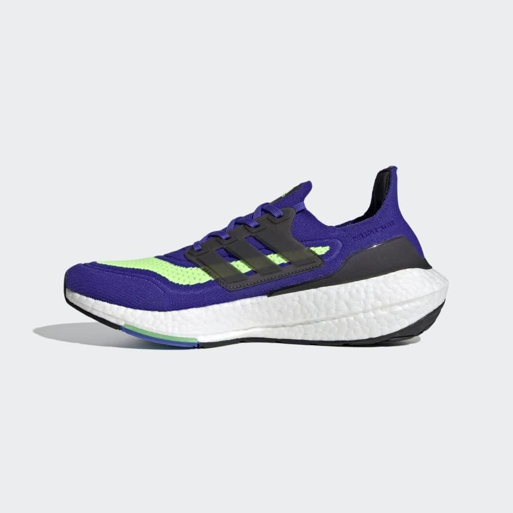 imageadidas Mens Ultraboost 21 ShoesSonic InkBlackScreaming Green