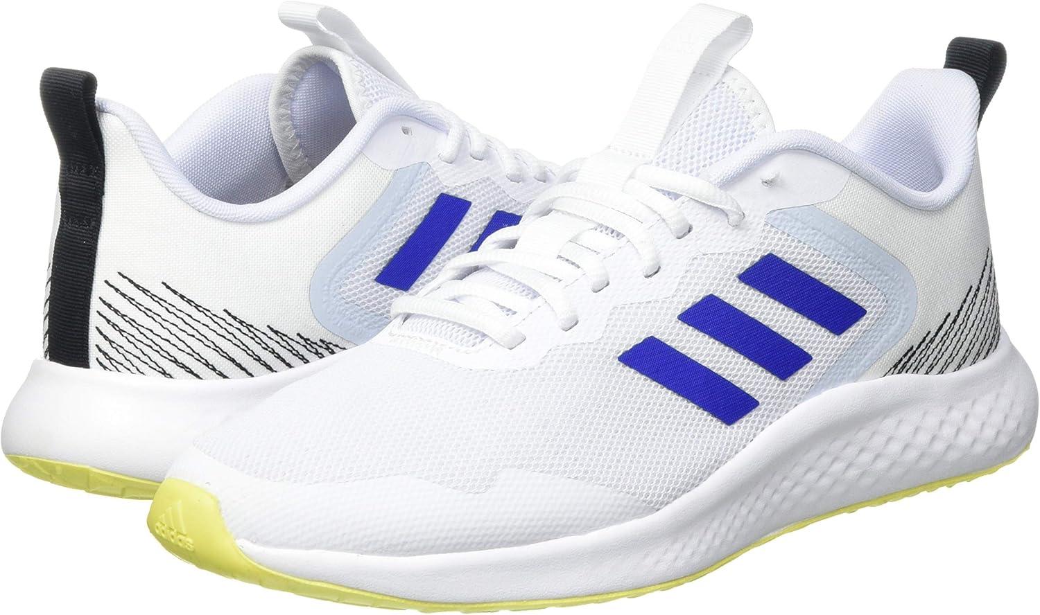 imageadidas Mens Ultraboost 21 ShoesWhite Core Black Solar Yellow