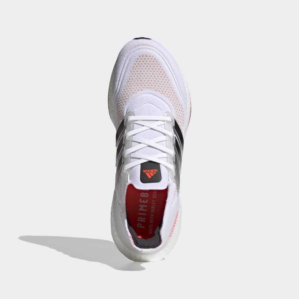 imageadidas Mens Ultraboost 21 ShoesWhiteBlackSolar Red