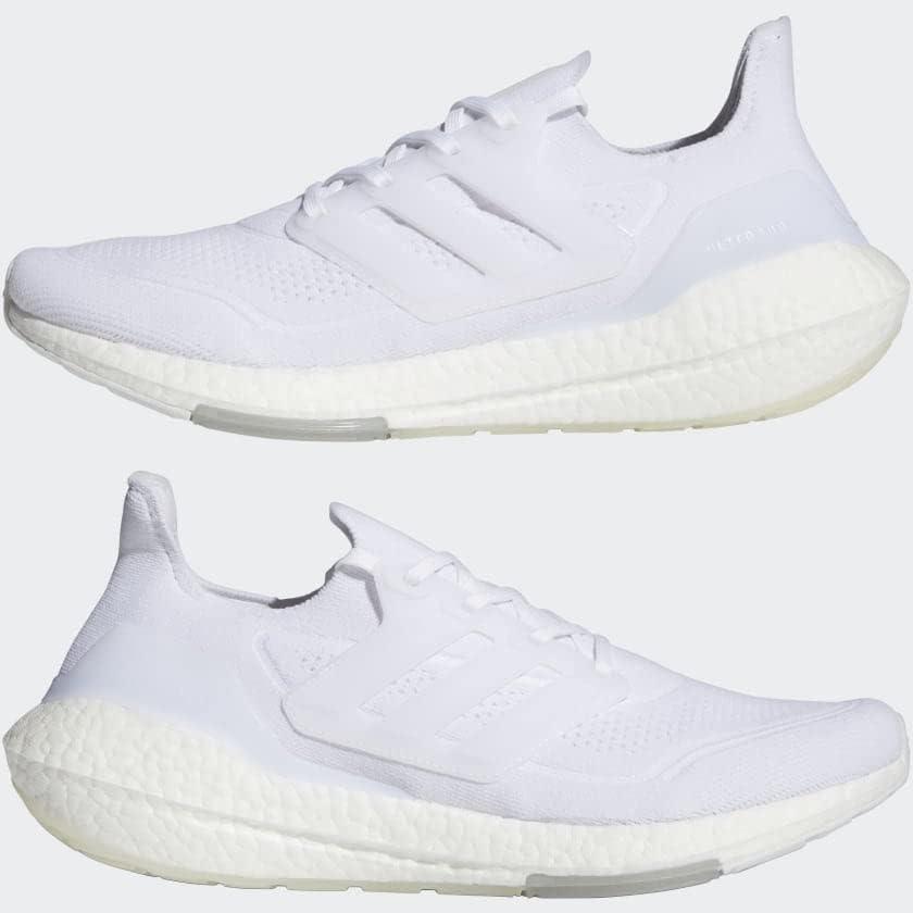 imageadidas Mens Ultraboost 21 ShoesWhiteWhiteGrey