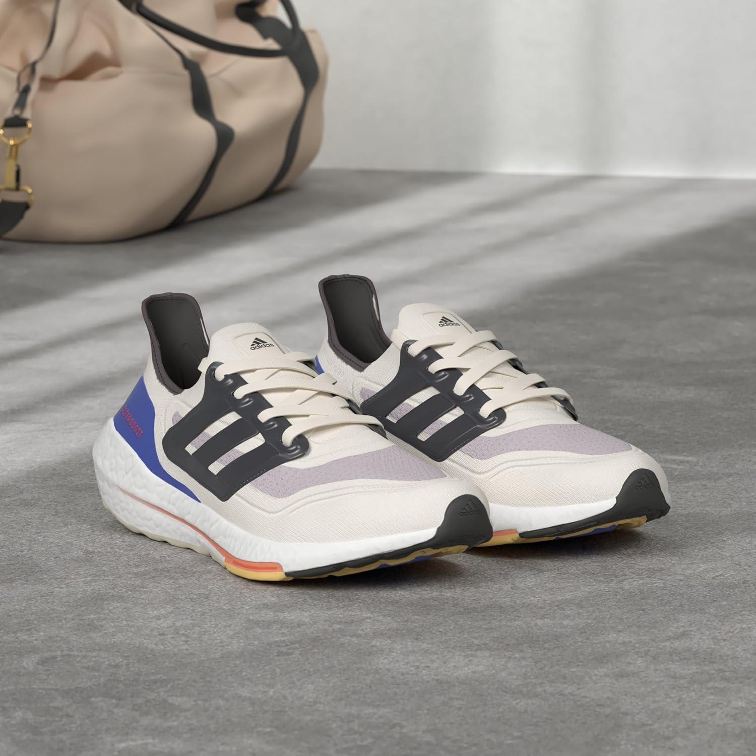 imageadidas Mens Ultraboost 21 ShoesWonder WhiteCarbonSolar Red