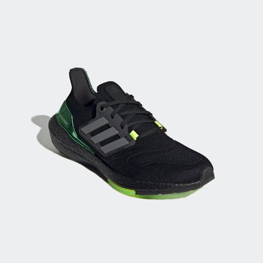 imageadidas Mens Ultraboost 22 HeatRdy Running ShoesBlackIron MetallicBeam Green