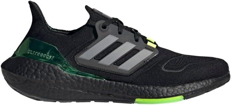 imageadidas Mens Ultraboost 22 HeatRdy Running ShoesBlackIron MetallicBeam Green