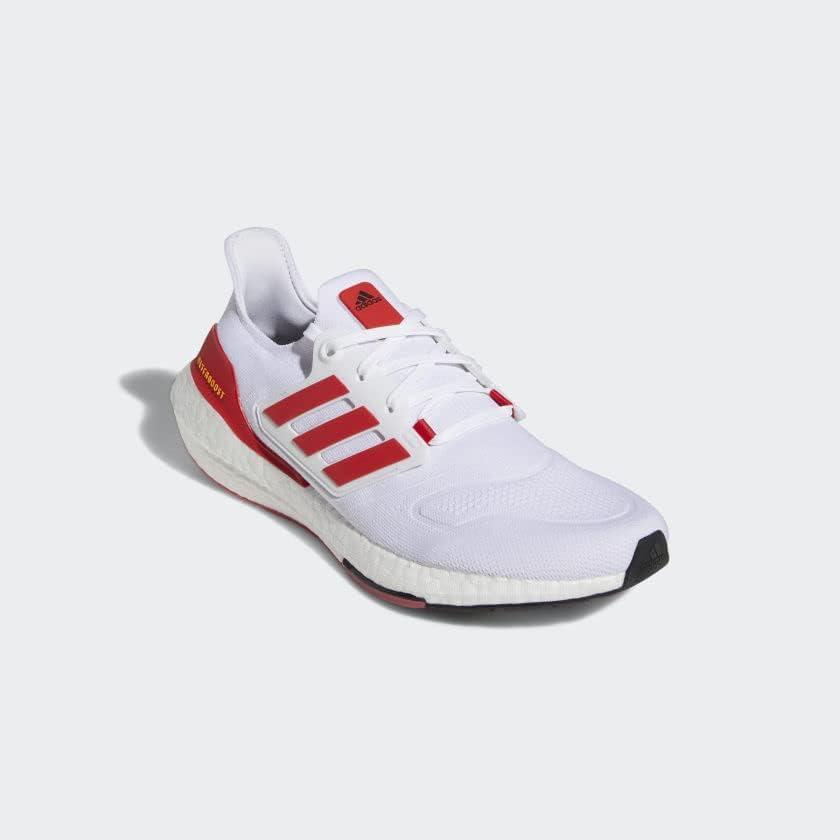 imageadidas Mens Ultraboost 22 HeatRdy Running ShoesCloud WhiteVivid RedBeam Yellow
