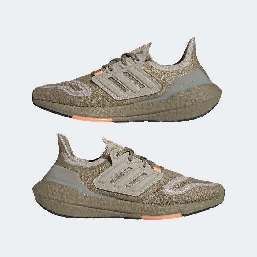 imageadidas Mens Ultraboost 22 HeatRdy Running ShoesOrbit GreenMetal GreyBeam Orange