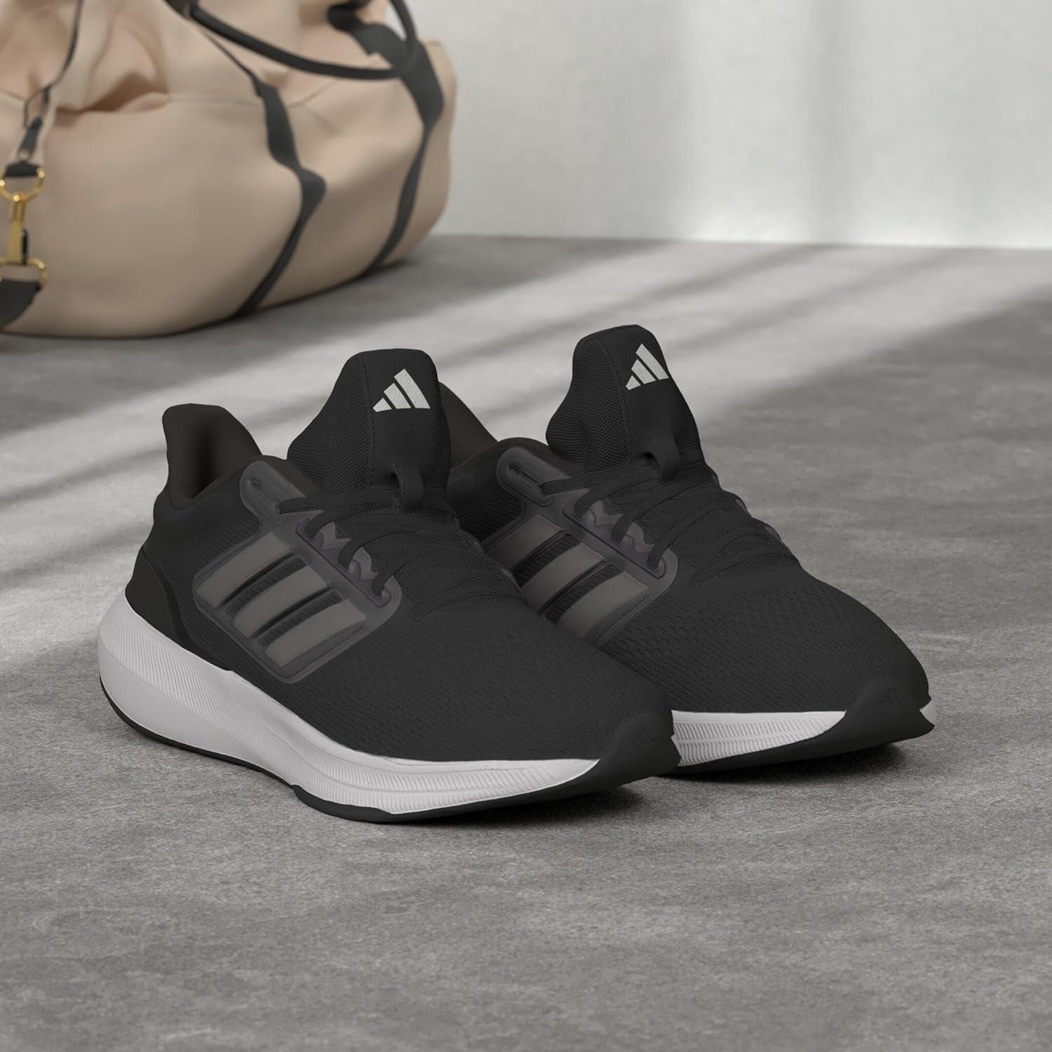 imageadidas Mens Ultrabounce Running ShoeBlackWhiteBlack