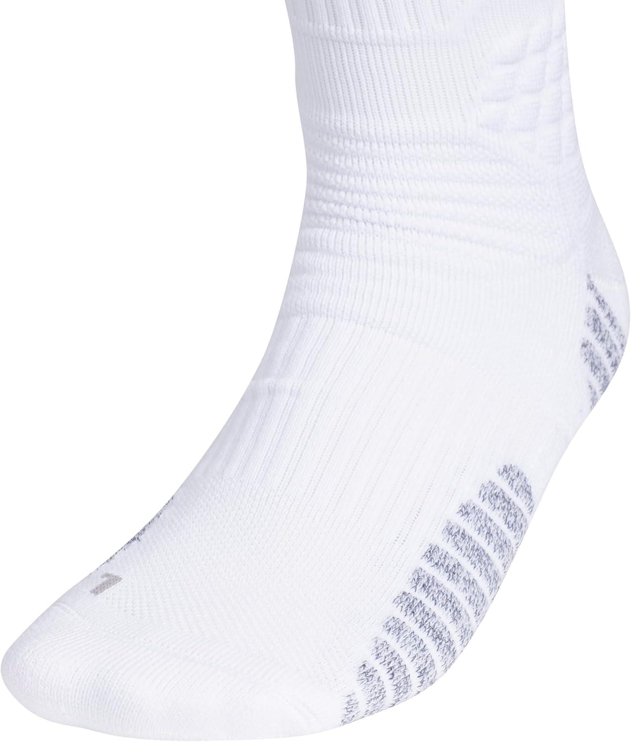 imageadidas Select Basketball Crew Socks 1 pair for team sports boys girls men womenWhiteLight Onix Grey2