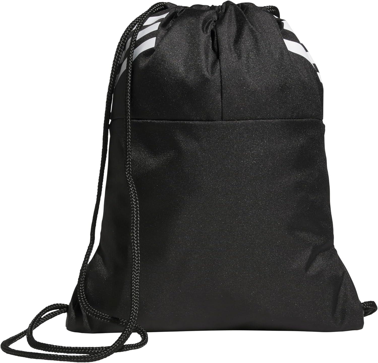 imageadidas Stadium Sackpack Small Drawstring Bag for Sports ampamp Gym Black One SizeBlack