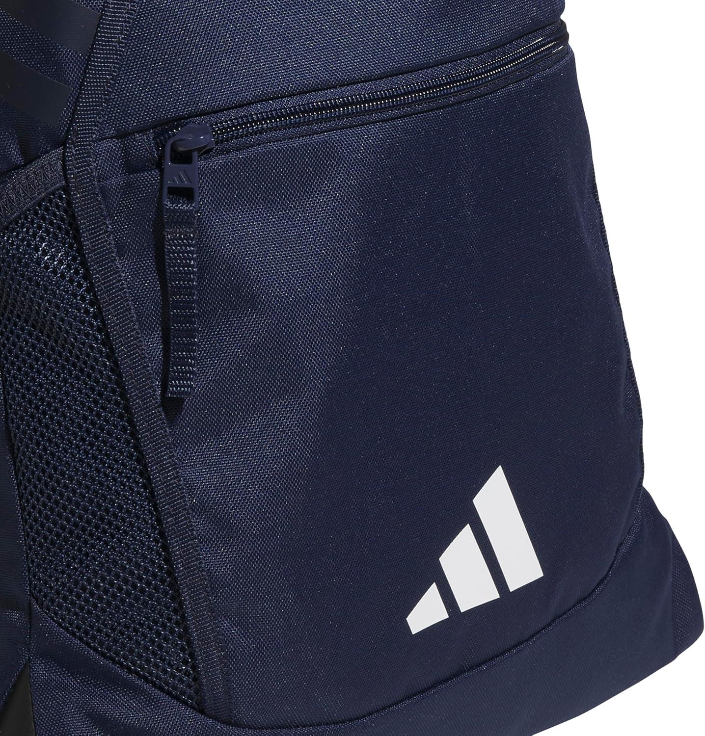 imageadidas Stadium Sackpack Small Drawstring Bag for Sports ampamp Gym Black One SizeTeam Navy Blue 2White