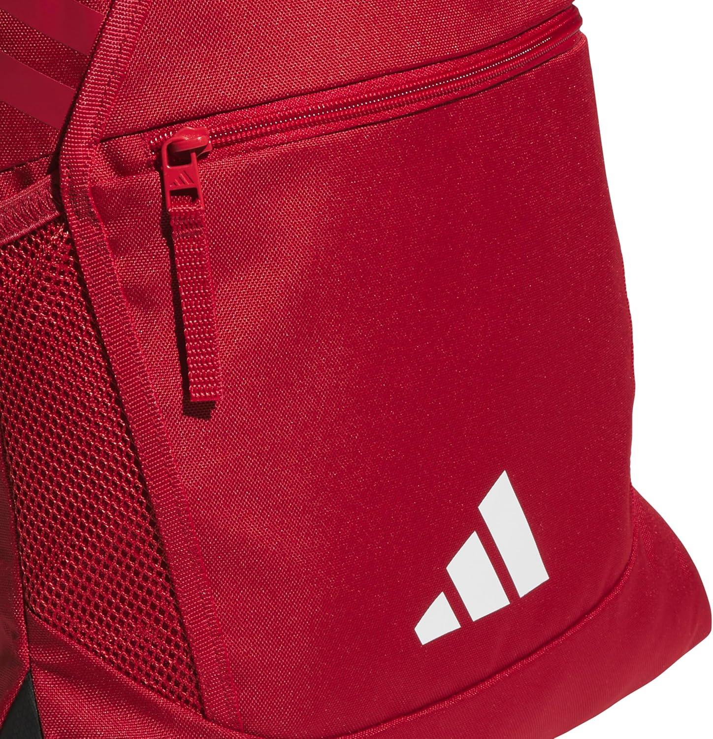 imageadidas Stadium Sackpack Small Drawstring Bag for Sports ampamp Gym Black One SizeTeam Power Red 2White