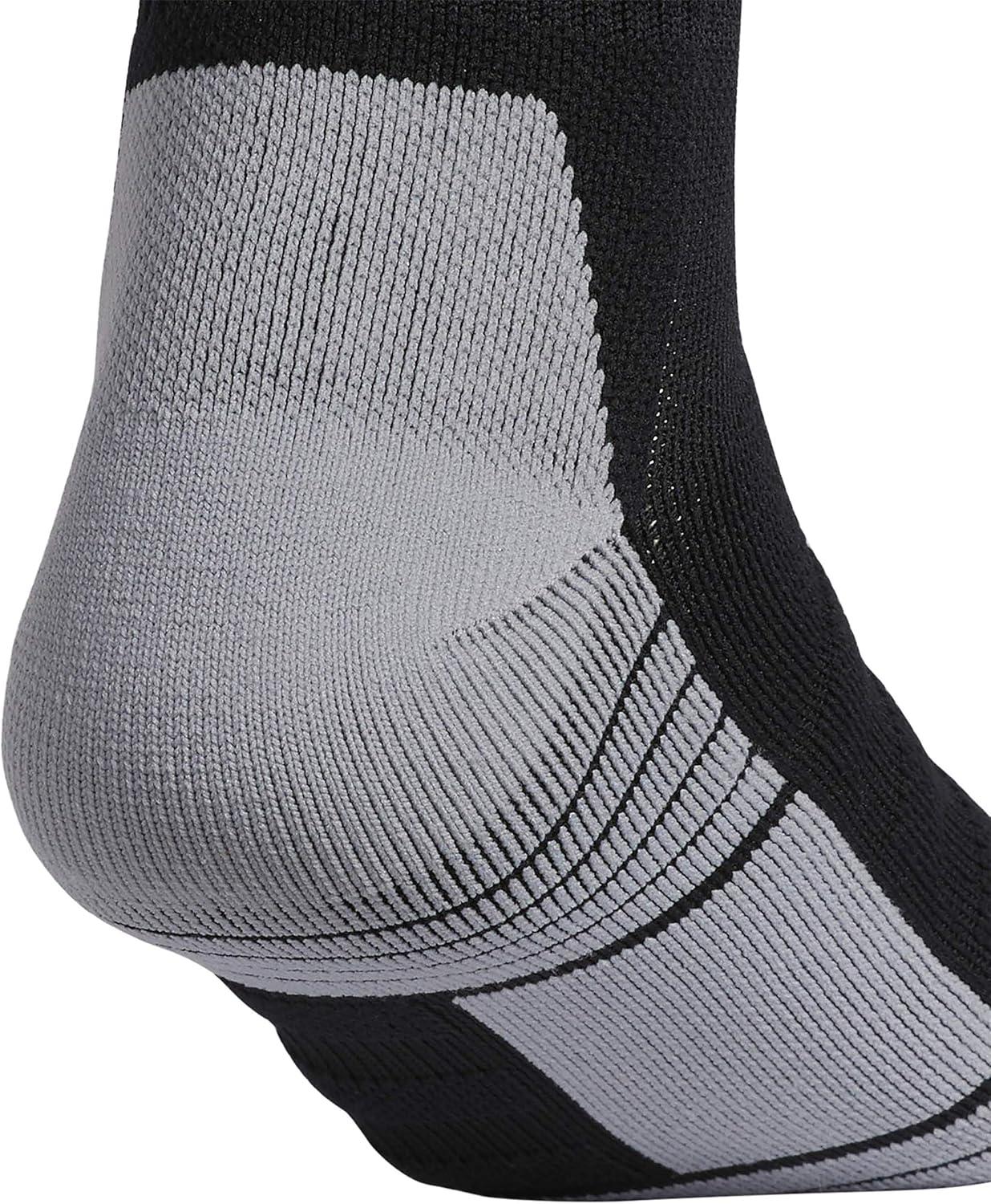 imageadidas Team Speed 2 Soccer Socks for Boys Girls Men and Women 1PairBlackWhiteLight Onix Grey
