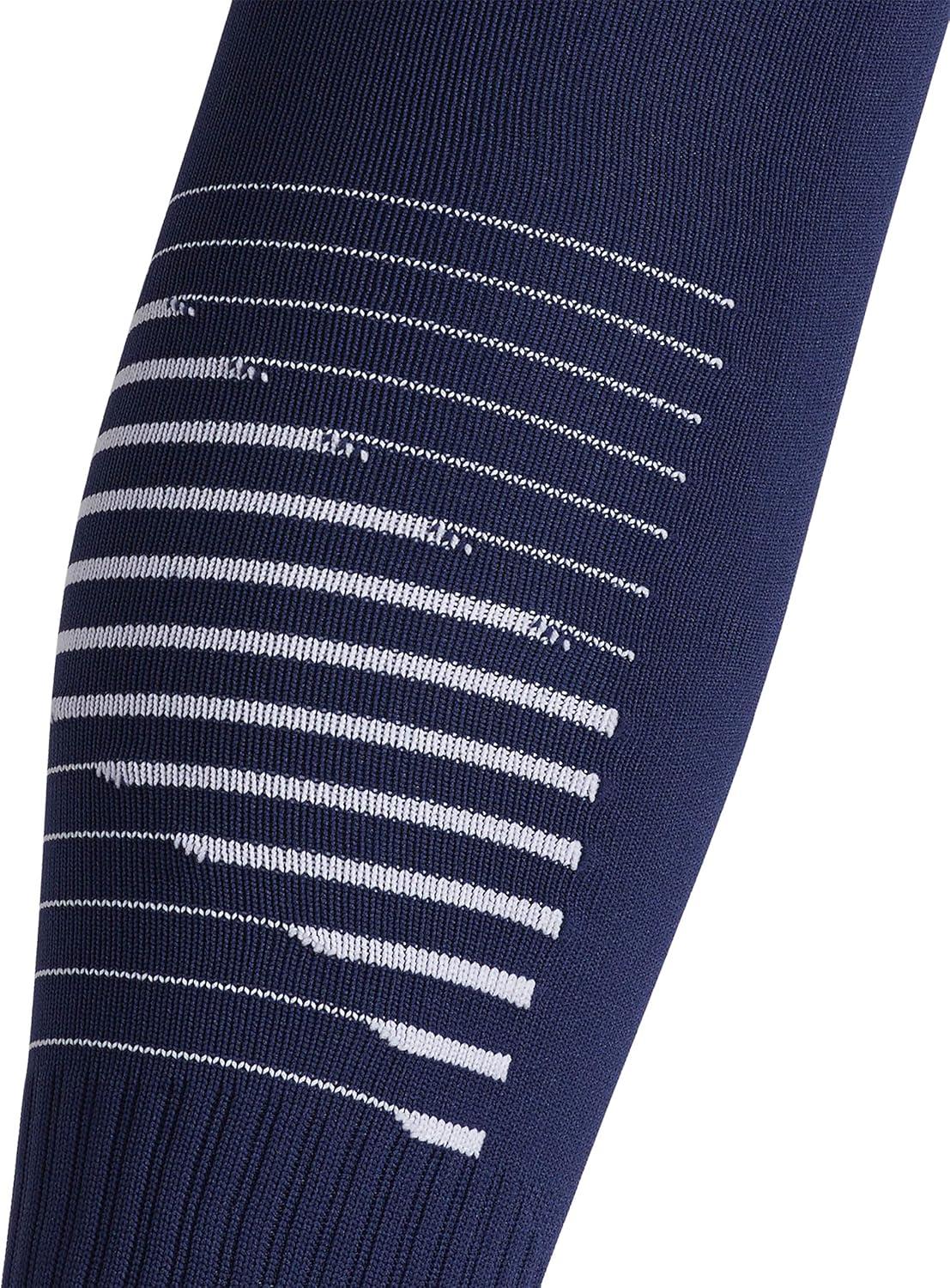 imageadidas Team Speed 2 Soccer Socks for Boys Girls Men and Women 1PairTeam Navy BlueWhiteLight Onix Grey