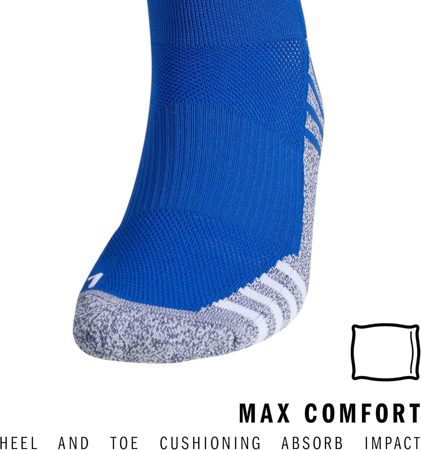 imageadidas Team Speed 2 Soccer Socks for Boys Girls Men and Women 1PairTeam Royal BlueWhiteLight Onix Grey