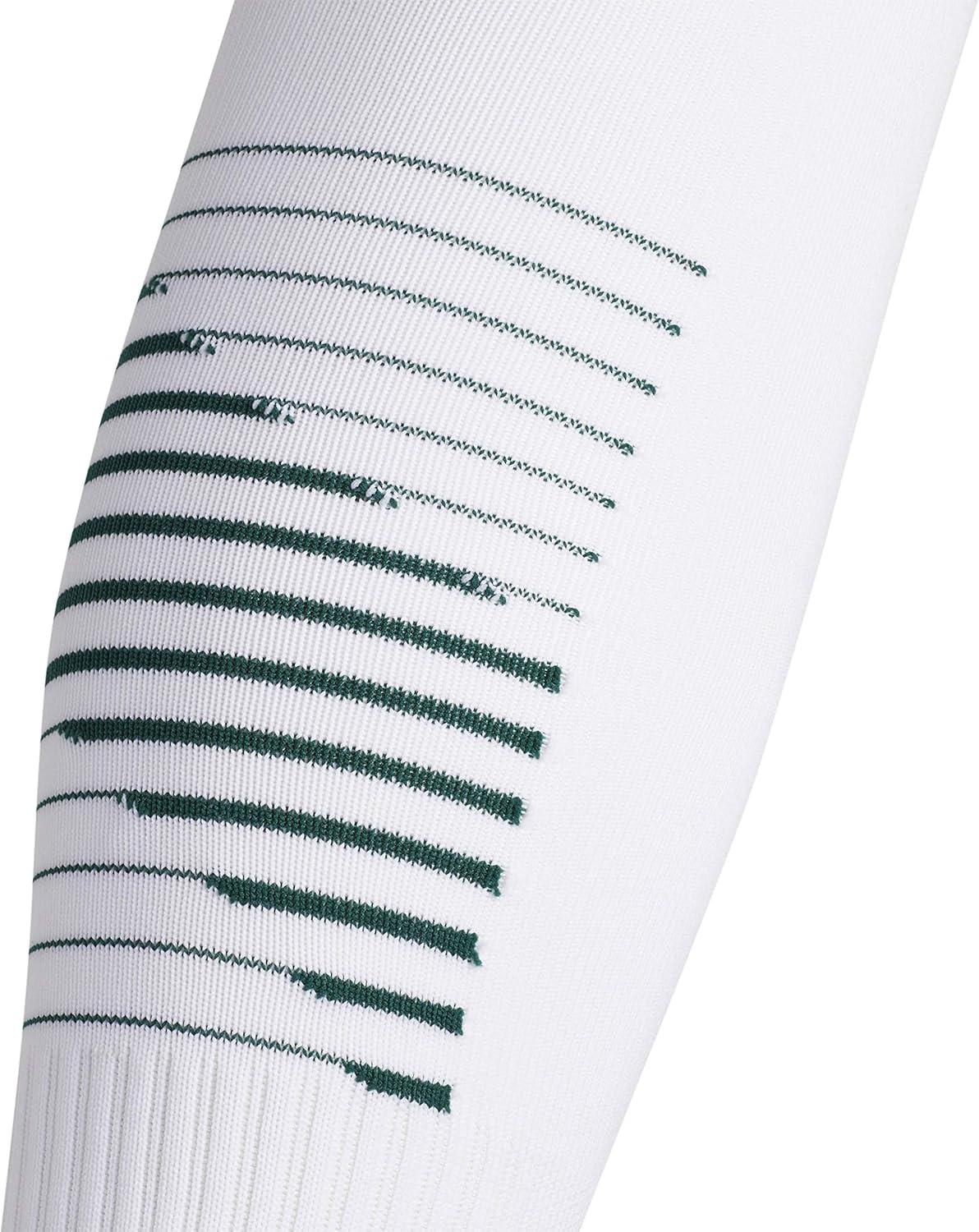 imageadidas Team Speed 2 Soccer Socks for Boys Girls Men and Women 1PairWhiteCollegiate GreenLight Onix Grey