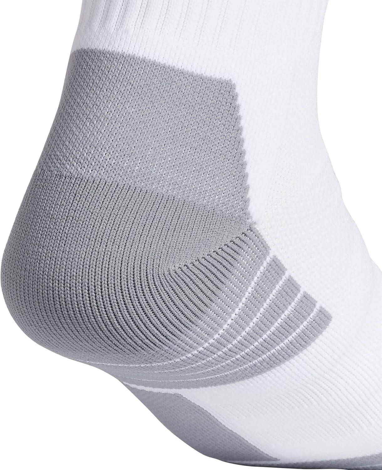 imageadidas Team Speed 2 Soccer Socks for Boys Girls Men and Women 1PairWhiteTeam Power RedLight Onix Grey