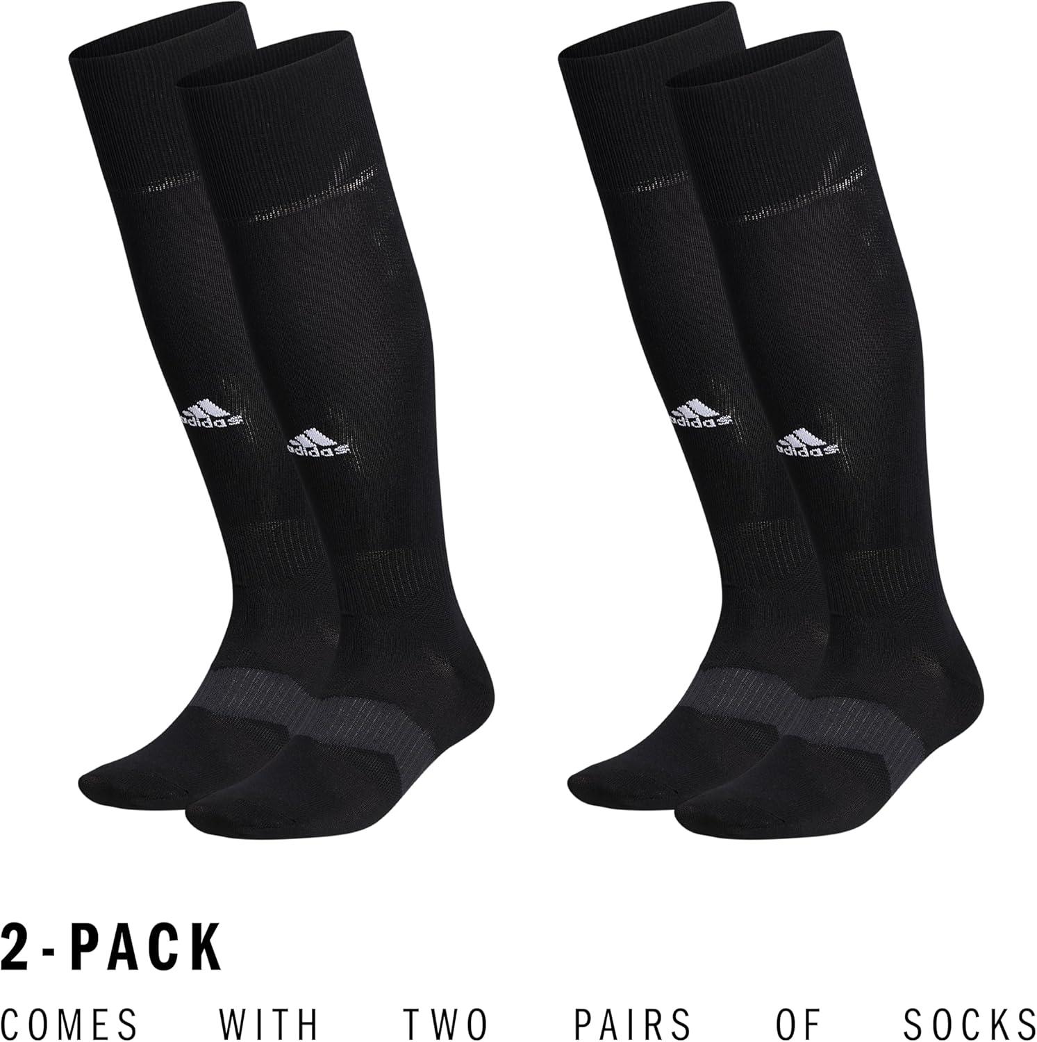 imageadidas Unisex Metro Soccer Socks for Men Women Youth Boys and Girls Team SportsBlackNight GreyWhite6Multi