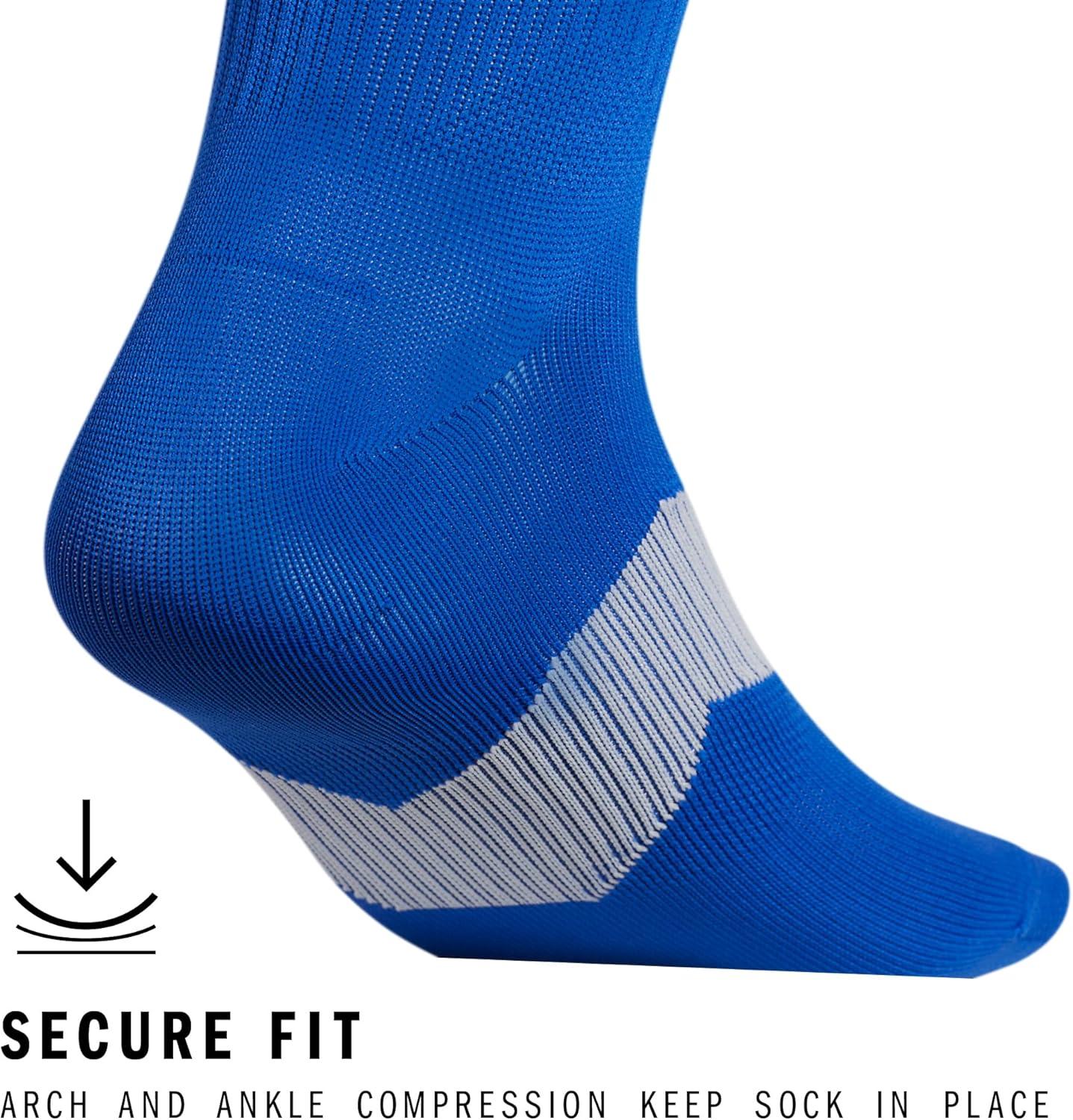 imageadidas Unisex Metro Soccer Socks for Men Women Youth Boys and Girls Team SportsTeam Royal BlueClear GreyWhite5