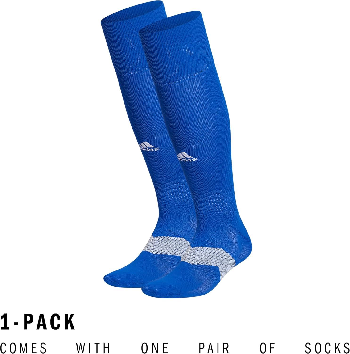 imageadidas Unisex Metro Soccer Socks for Men Women Youth Boys and Girls Team SportsTeam Royal BlueClear GreyWhite5