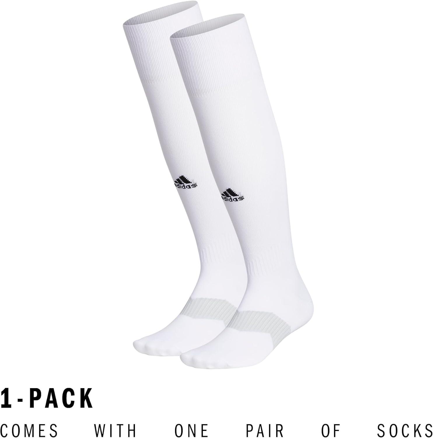 imageadidas Unisex Metro Soccer Socks for Men Women Youth Boys and Girls Team SportsWhiteClear GreyBlack5