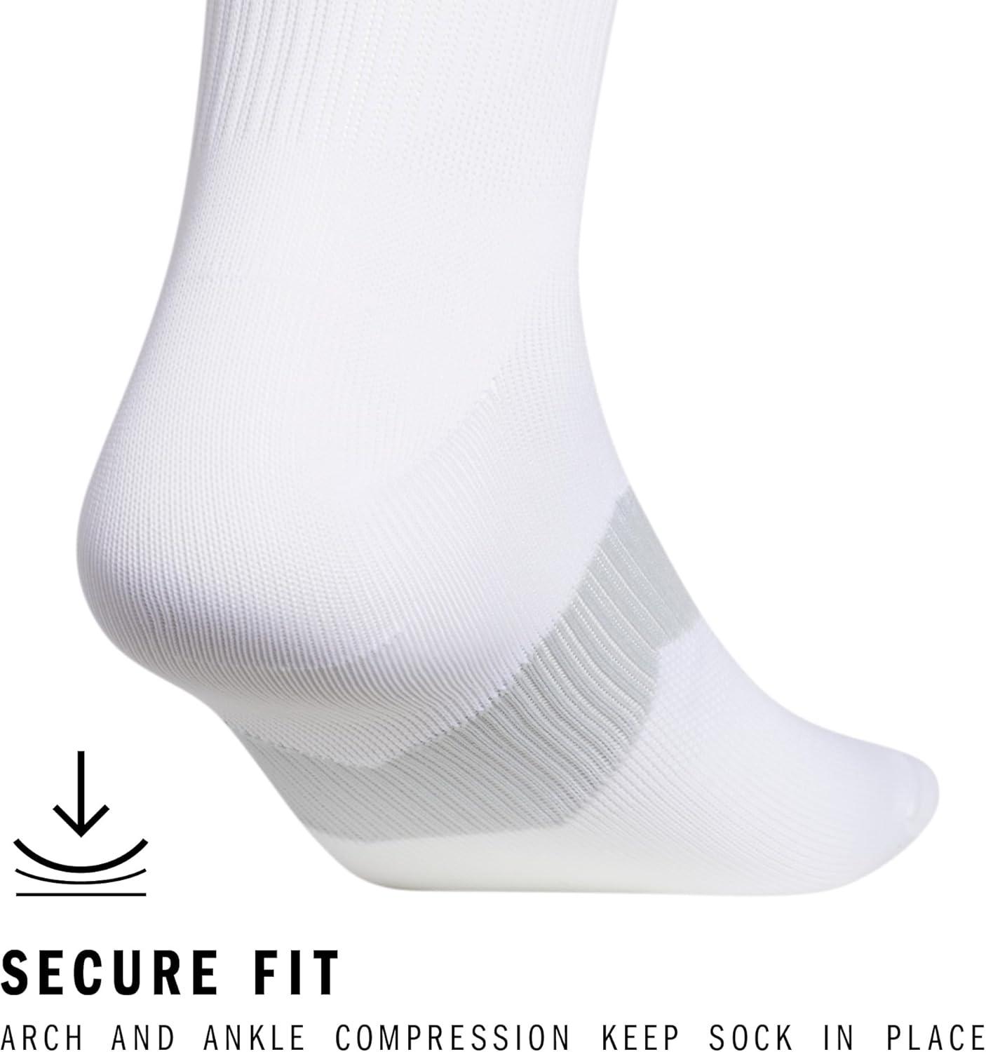 imageadidas Unisex Metro Soccer Socks for Men Women Youth Boys and Girls Team SportsWhiteClear GreyBlack6Multi