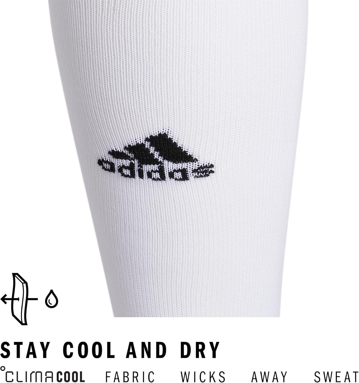 imageadidas Unisex Metro Soccer Socks for Men Women Youth Boys and Girls Team SportsWhiteClear GreyBlack6Multi
