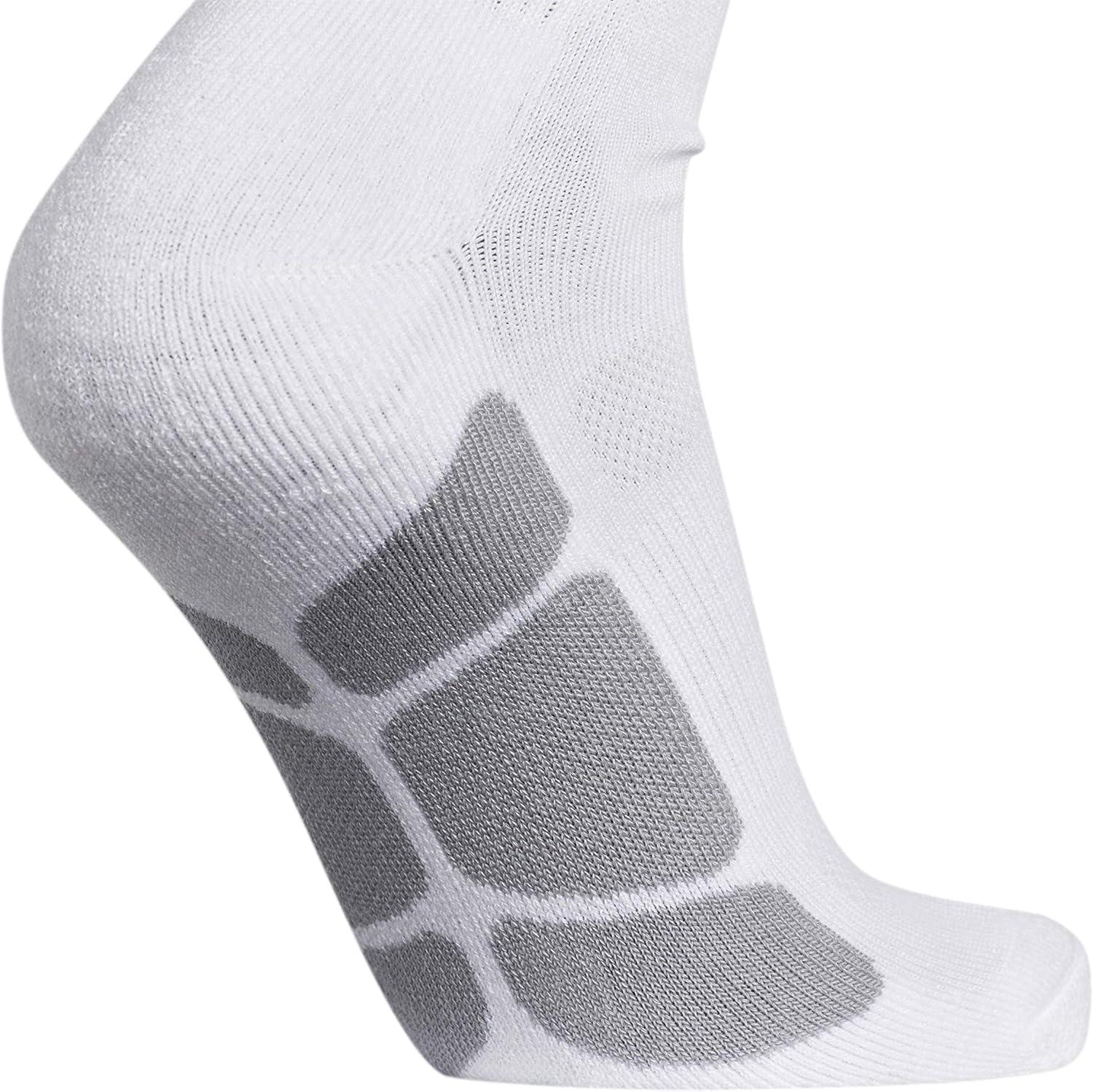 imageadidas Unisex Purehustle Softball Over the Calf Otc Socks 1pairWhiteBlackLight Onix Grey