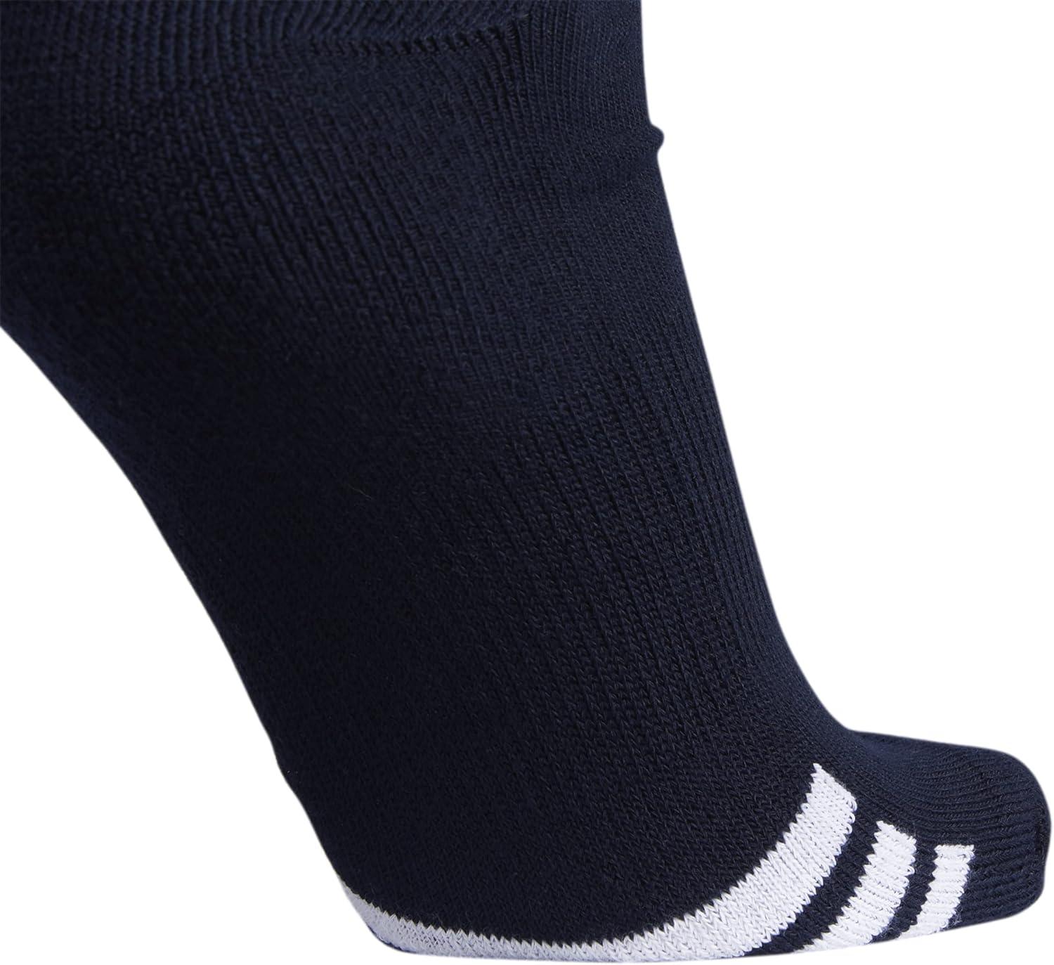 imageadidas Unisex Rivalry Field Compression Sport Socks for Men Women Athletic Socks MoistureWicking NCAA Compliant 2PackNavy BlueWhite
