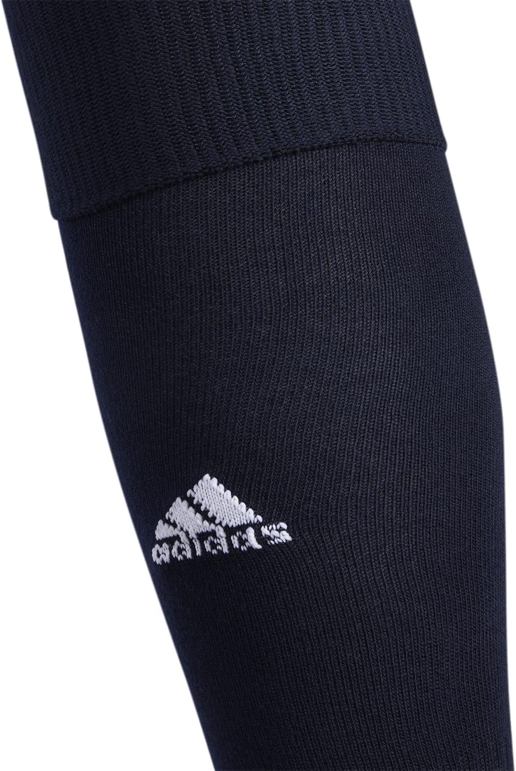 imageadidas Unisex Rivalry Field Compression Sport Socks for Men Women Athletic Socks MoistureWicking NCAA Compliant 2PackNavy BlueWhite