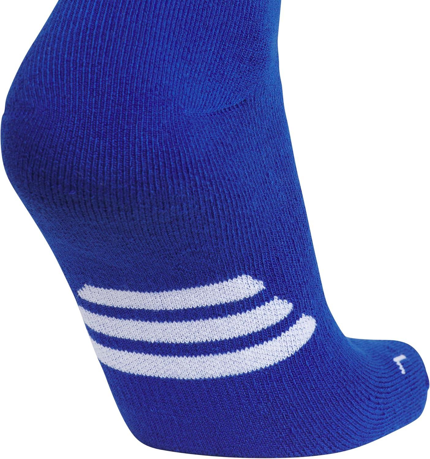 imageadidas Unisex Rivalry Field Compression Sport Socks for Men Women Athletic Socks MoistureWicking NCAA Compliant 2PackRoyal BlueWhite2