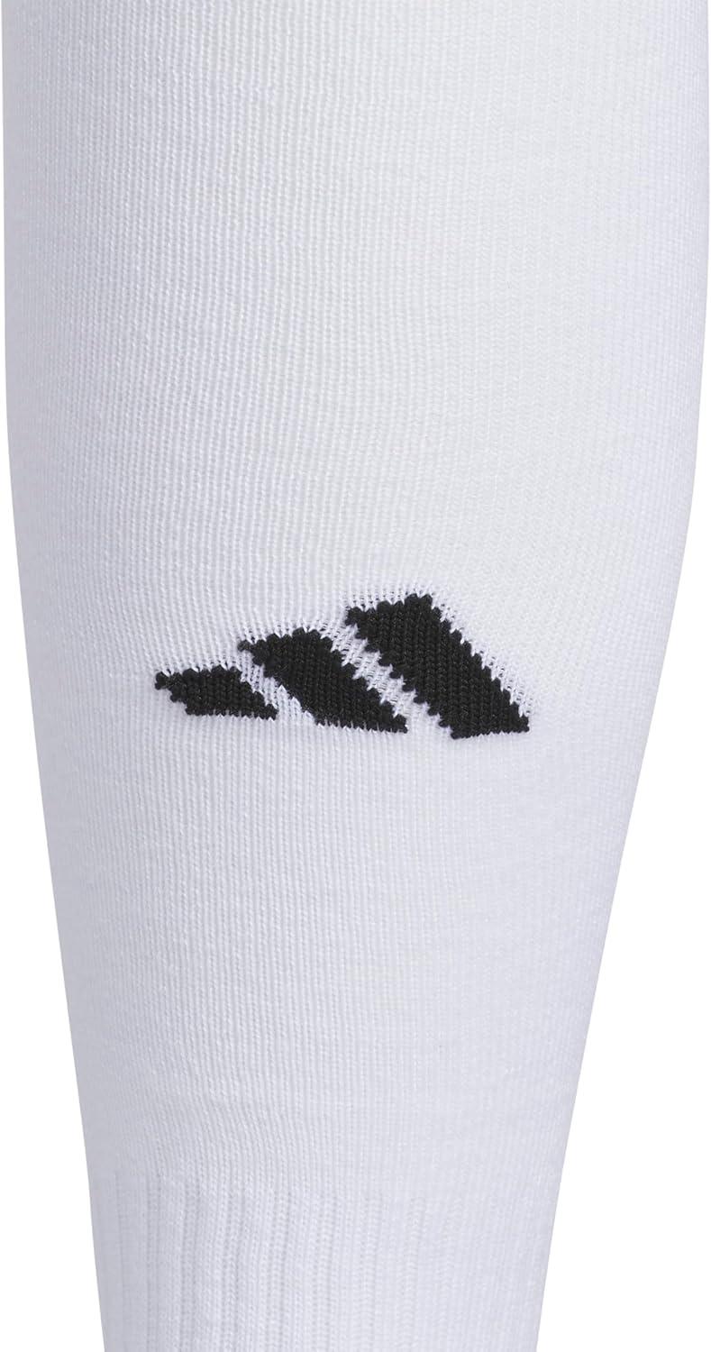 imageadidas Unisex Rivalry Field Compression Sport Socks for Men Women Athletic Socks MoistureWicking NCAA Compliant 2PackWhiteBlack2