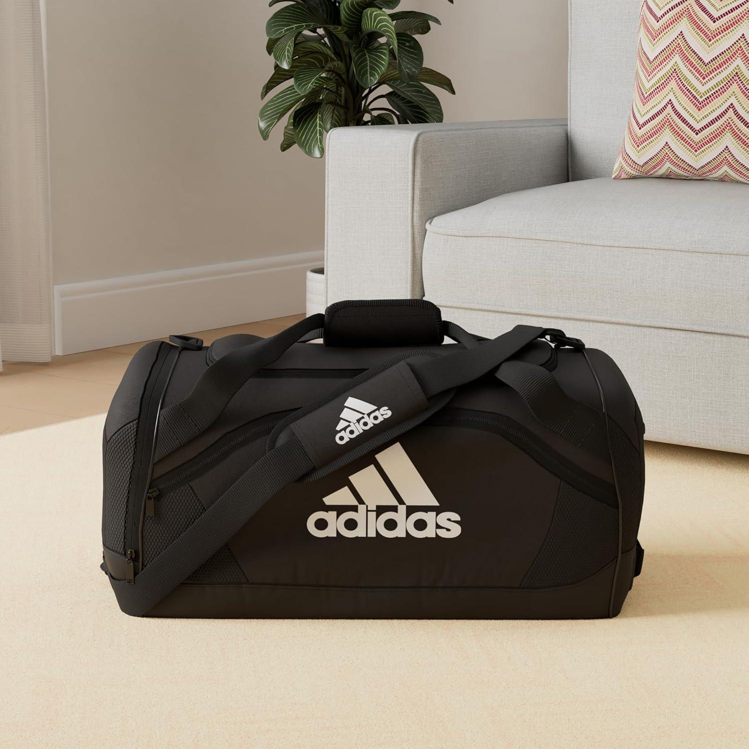 imageadidas Unisex Team Issue Sports Duffel Bag for Men and WomenBlack