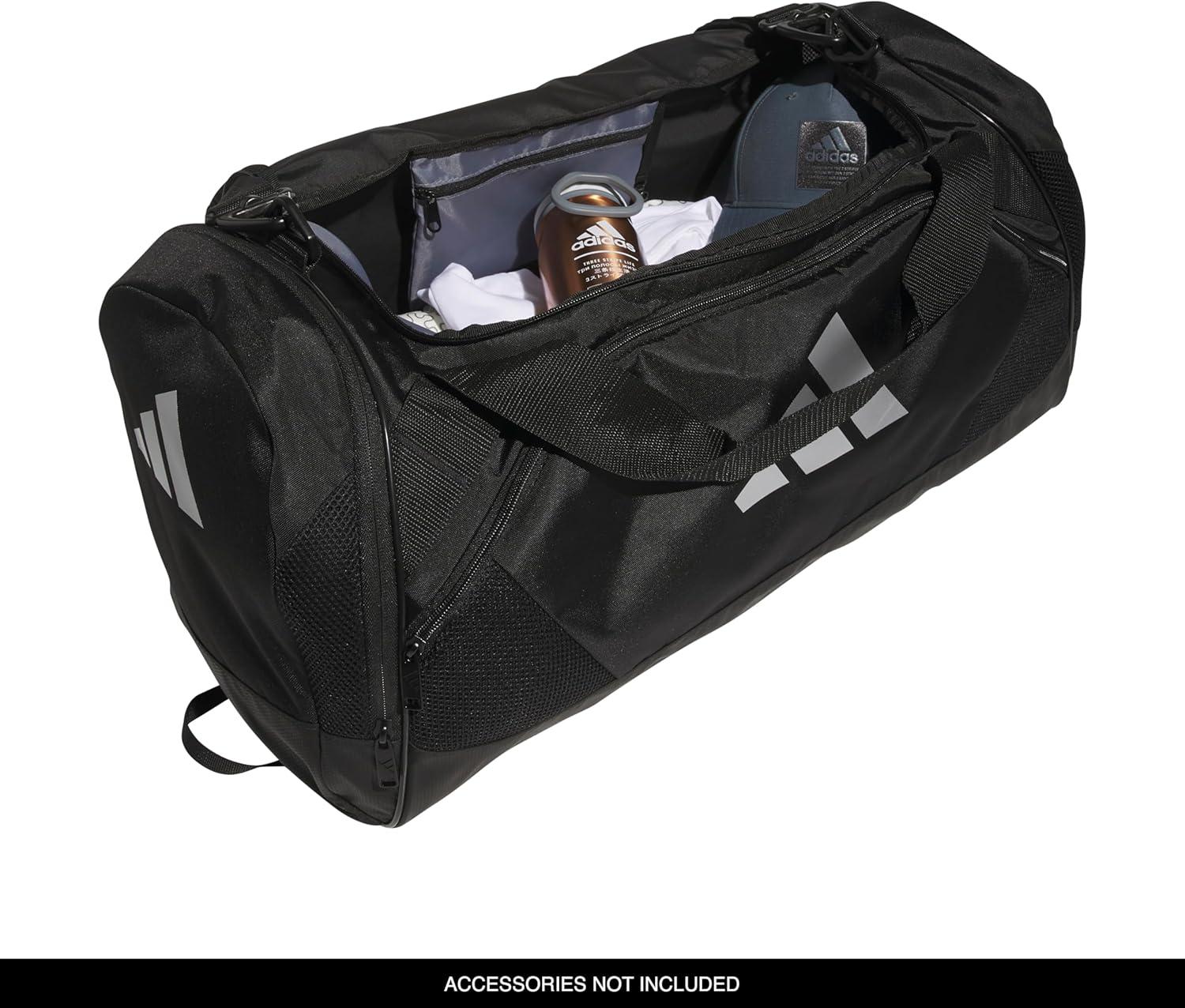 imageadidas Unisex Team Issue Sports Duffel Bag for Men and WomenBlackWhite2