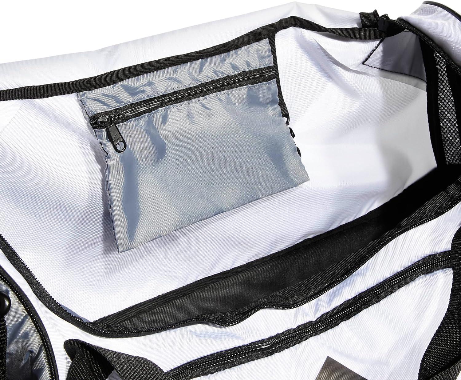 imageadidas Unisex Team Issue Sports Duffel Bag for Men and WomenWhite