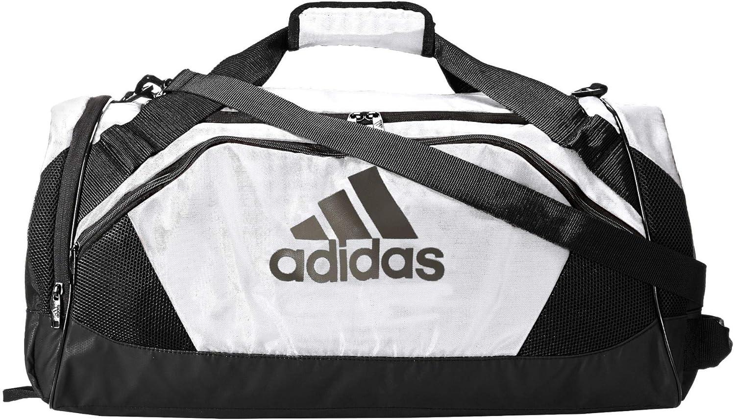 imageadidas Unisex Team Issue Sports Duffel Bag for Men and WomenWhite