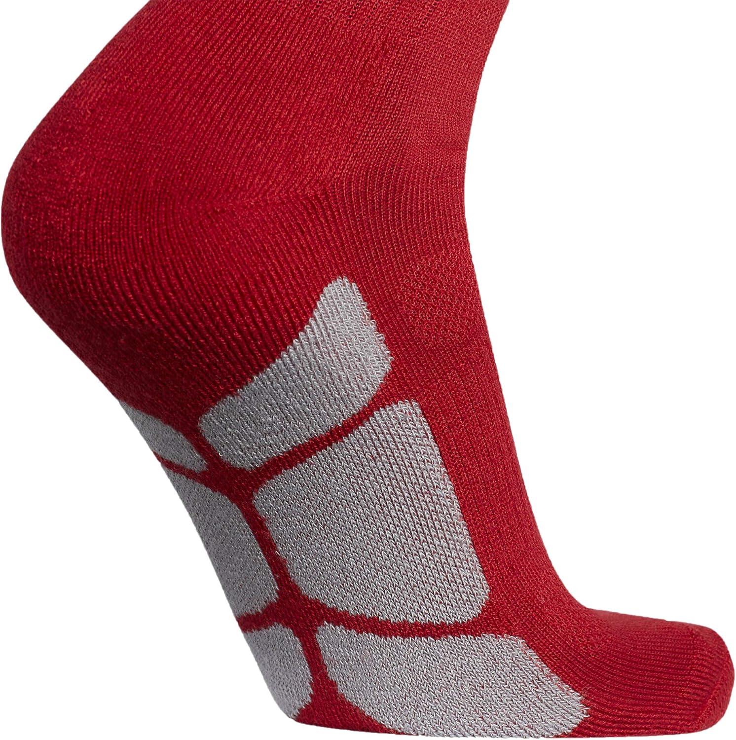 imageadidas Unisex Utility All Sport Compression Socks Sports Socks for Men Women Youth Boys and Girls NCAA Compliant 1PackTeam Power RedLight Onix GreyWhite