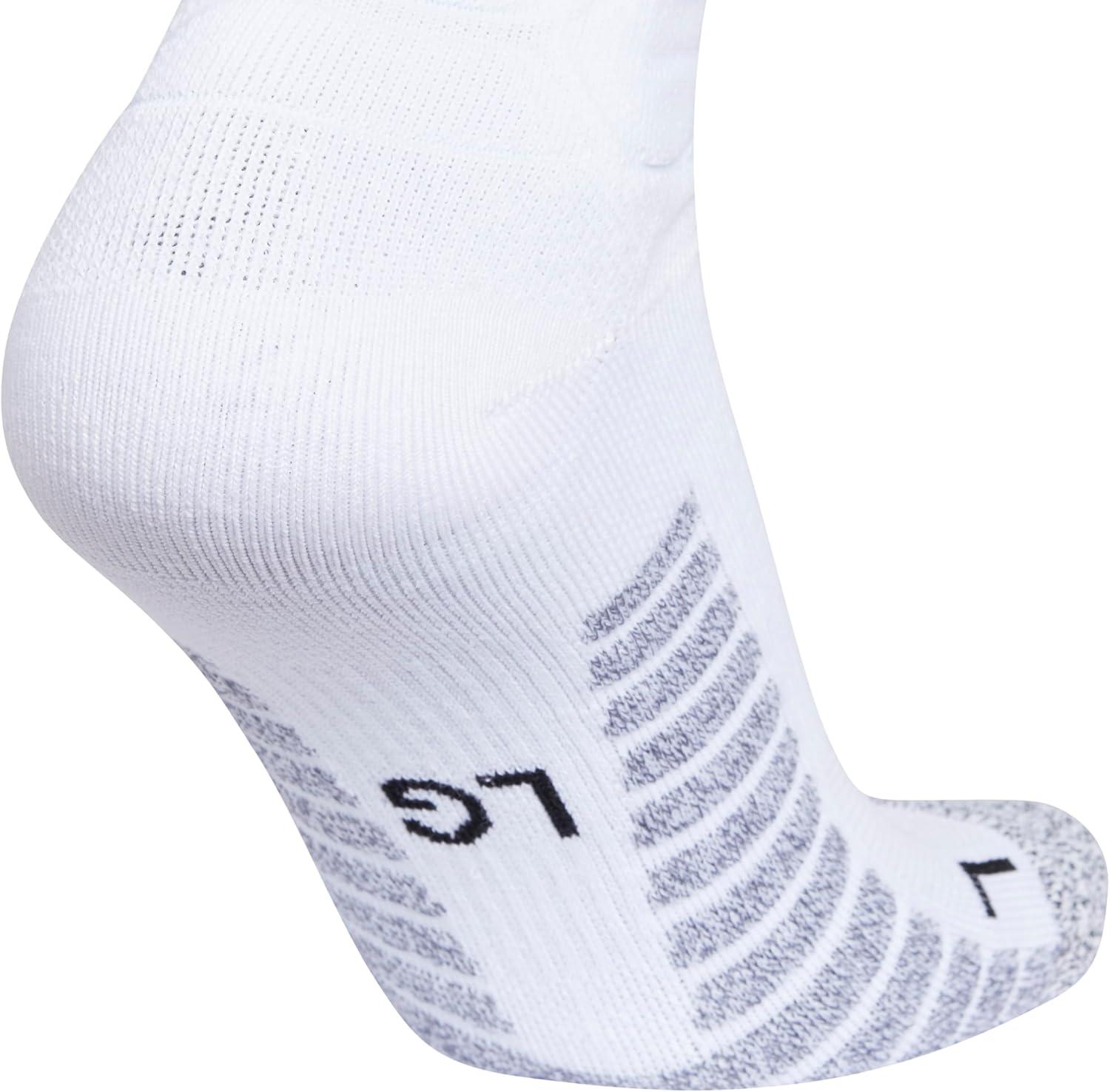 imageadidas Unisex adizero Football Socks 1 pair cushioned overtheknee long fit for men womenWhiteBlack 20