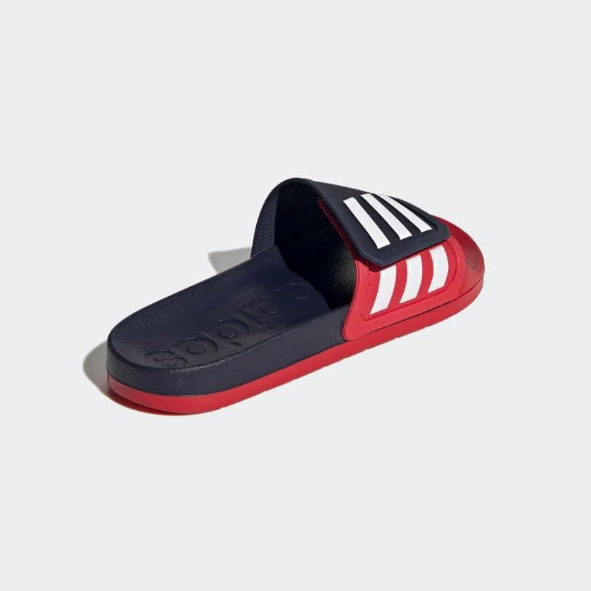 imageadidas UnisexAdult Adilette SlidesCollegiate NavyWhiteScarlet Tnd