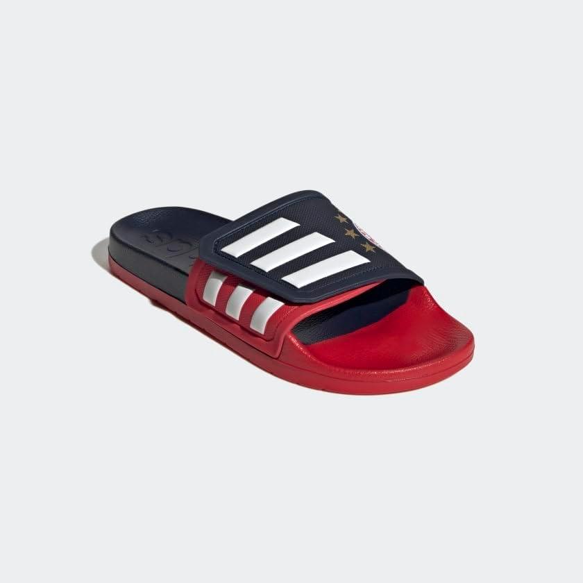 imageadidas UnisexAdult Adilette SlidesCollegiate NavyWhiteScarlet Tnd