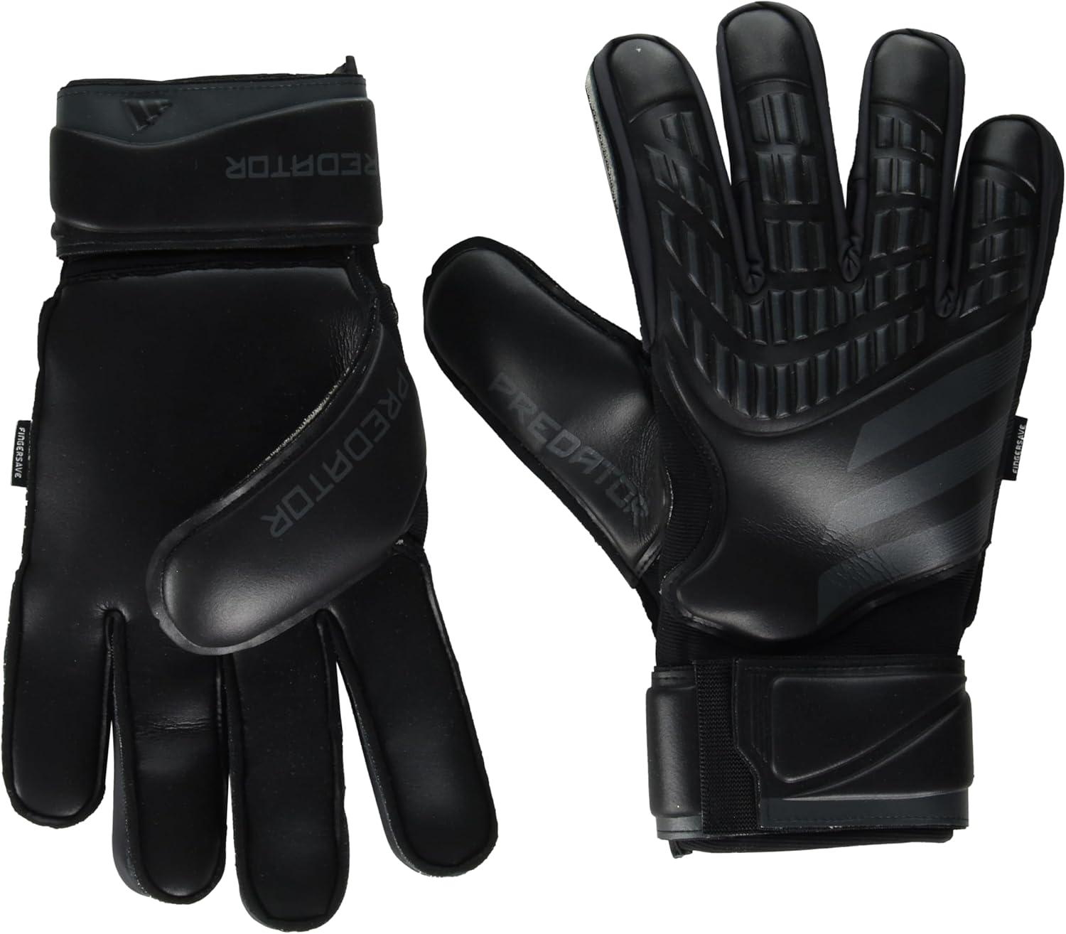 imageadidas UnisexAdult Match Fingersave Predator Goalie GlovesBlackBlack