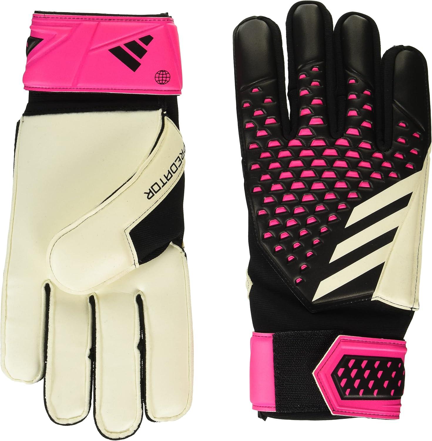 imageadidas UnisexAdult Match Predator Goalie GlovesBlackWhiteTeam Shock Pink