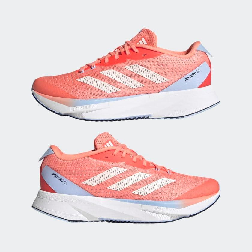 imageadidas Womens Adizero Sl Running ShoesCoral FusionWhite TintSolar Red