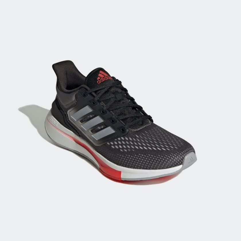 imageadidas Womens Eq21 Run ShoeGreyHalo SilverVivid Red