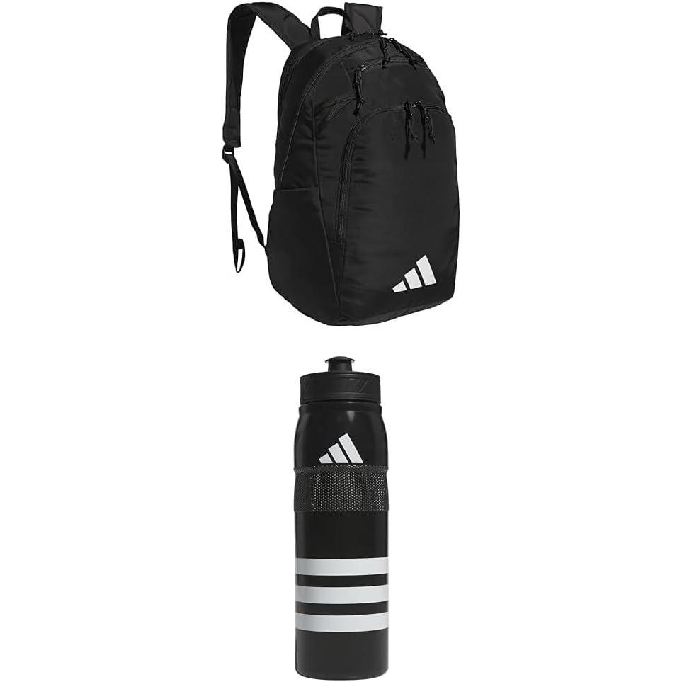 imageadidas Defender 5 Team Sports Backpack 33L Durable Large Athletic Gym Laptop Travel Bag Power RedWhite One SizeBlack  BlackWhiteBlack
