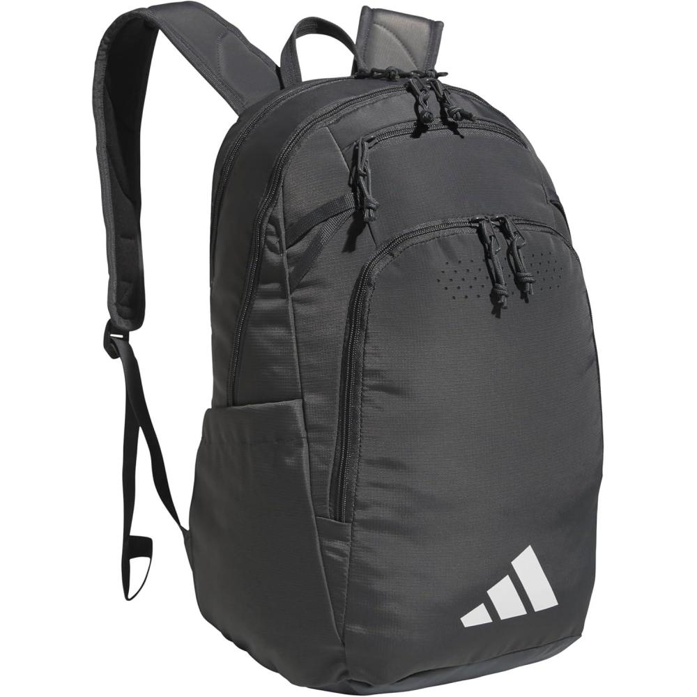 imageadidas Defender 5 Team Sports Backpack 33L Durable Large Athletic Gym Laptop Travel Bag Power RedWhite One SizeDark Grey