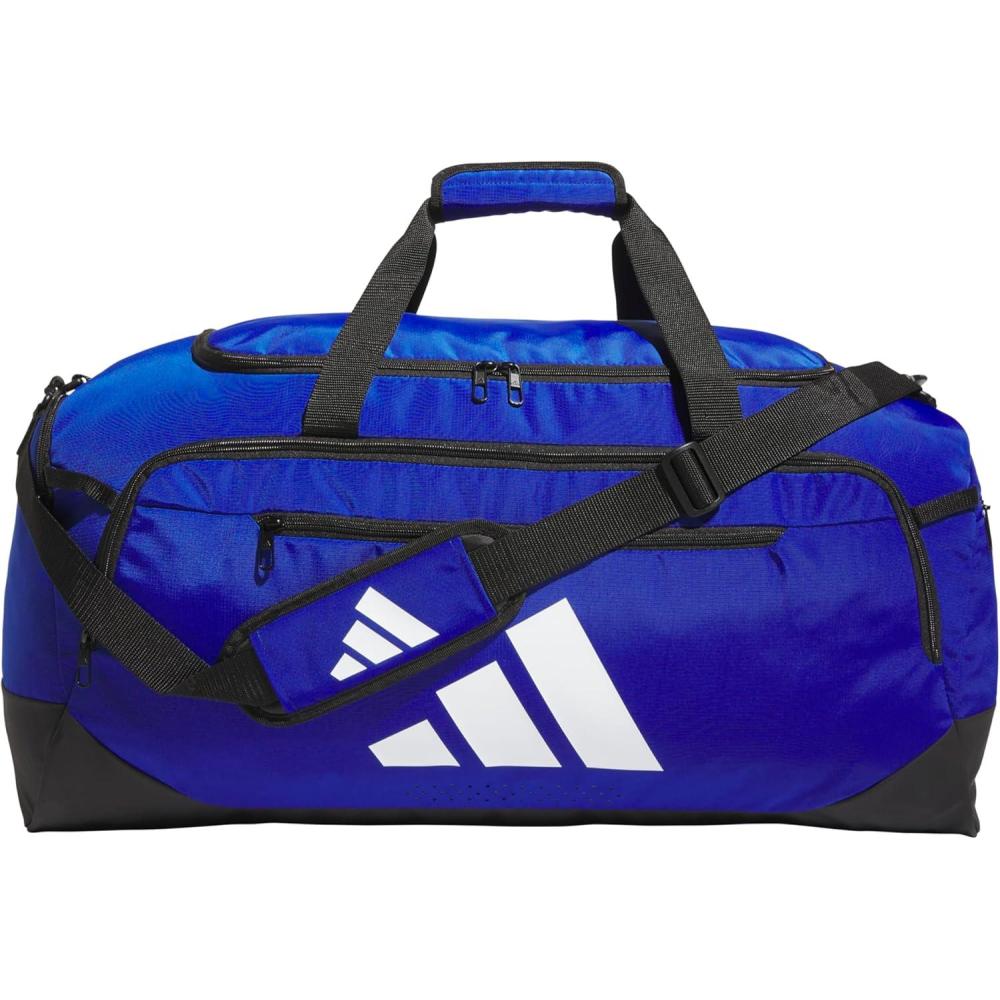 imageadidas Defender 50 Duffel Bag  Durable for Sports Gym ampamp TravelTeam Royal Blue